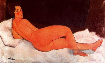 Amedeo Modigliani Werke - Nackt 1917 Amedeo Modigliani liegende